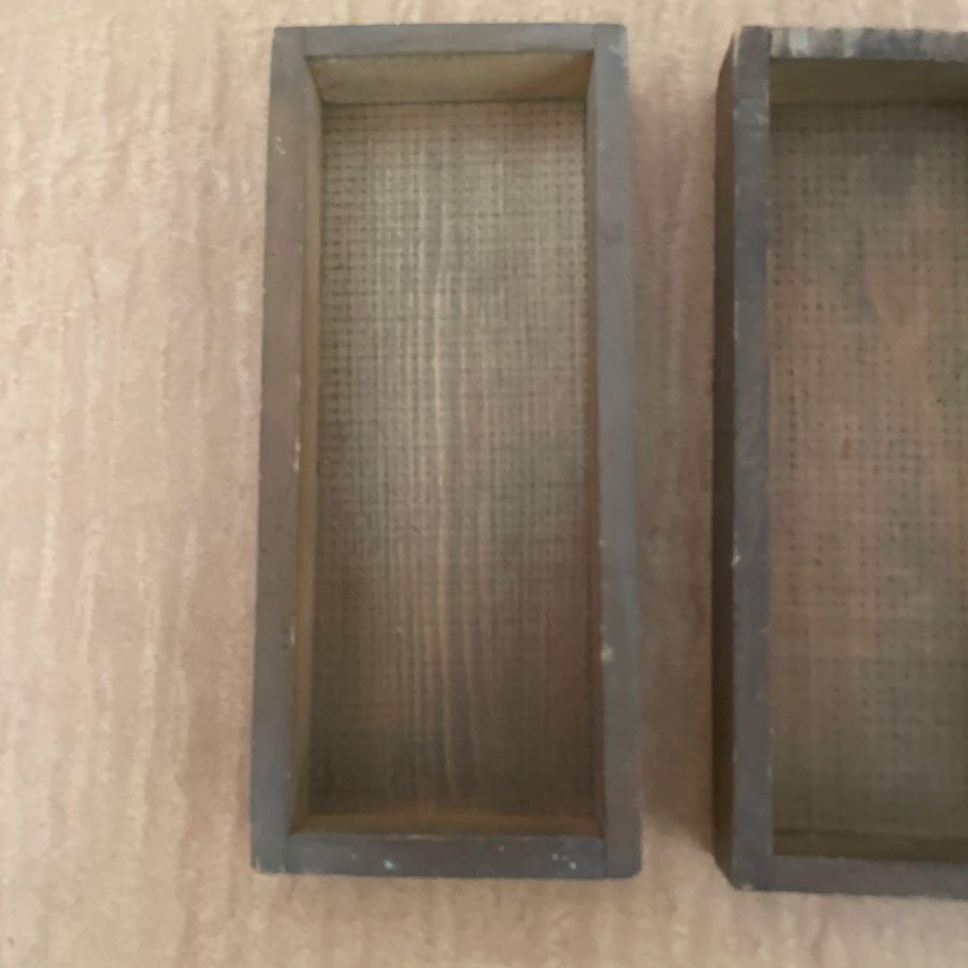 【珍しい小型】B50-2/活版印刷所で使われていた小箱（文選箱）50枚