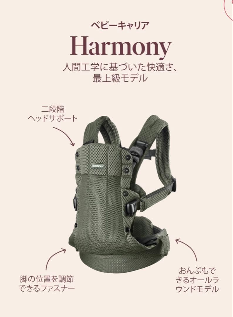 BABYBJÖRN Harmony ネイビー 抱っこひも