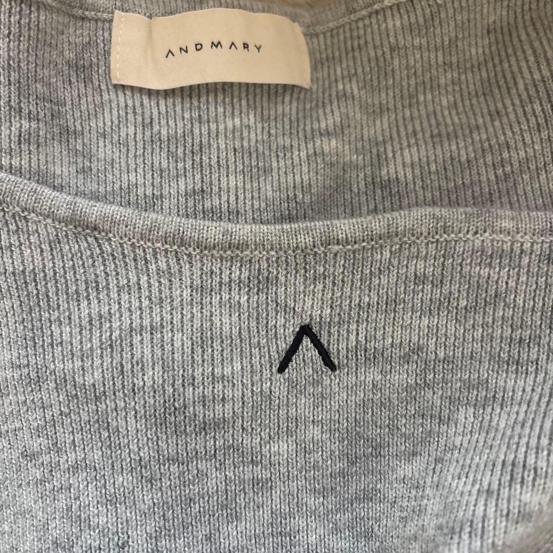 andmary Flora Knit tops グレー