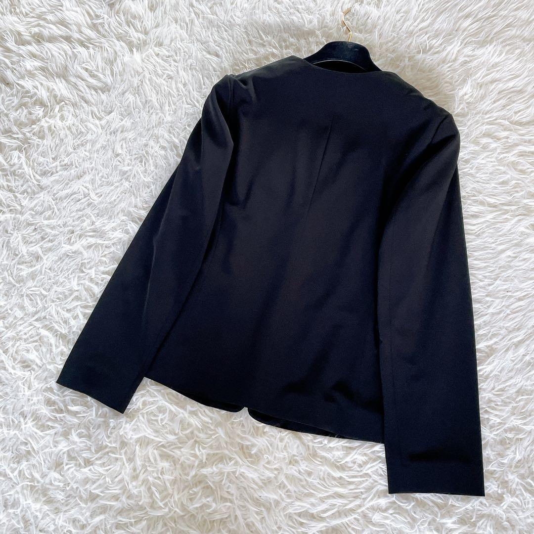 極美品✨【ナチュラルビューティーベーシック】ノーカラージャケット パンツ セット