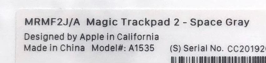 ほぼ新品｜スペースグレイ｜MAGIC TRACKPAD 2｜APPLE純正