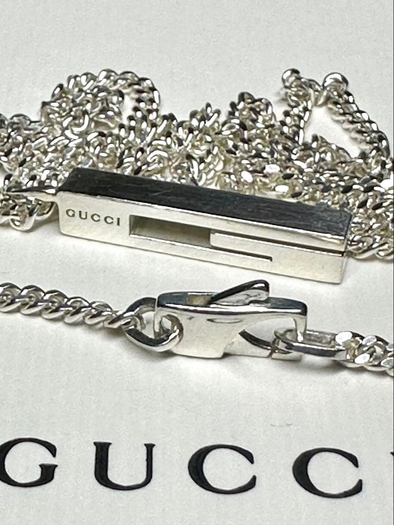 GUCCI シルバー925 バータイプネックレス