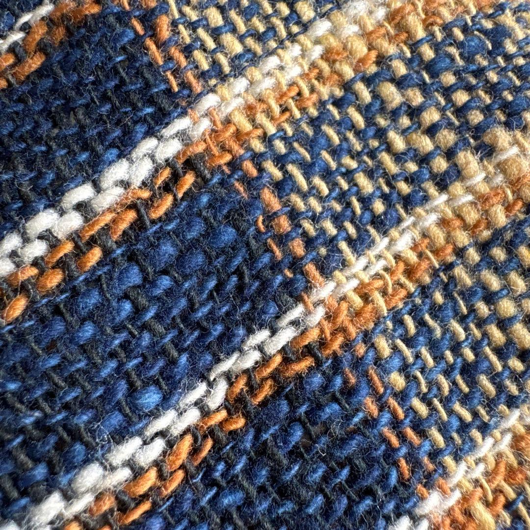 うさとの服  usaato コットン チェック柄大判ストール 新品