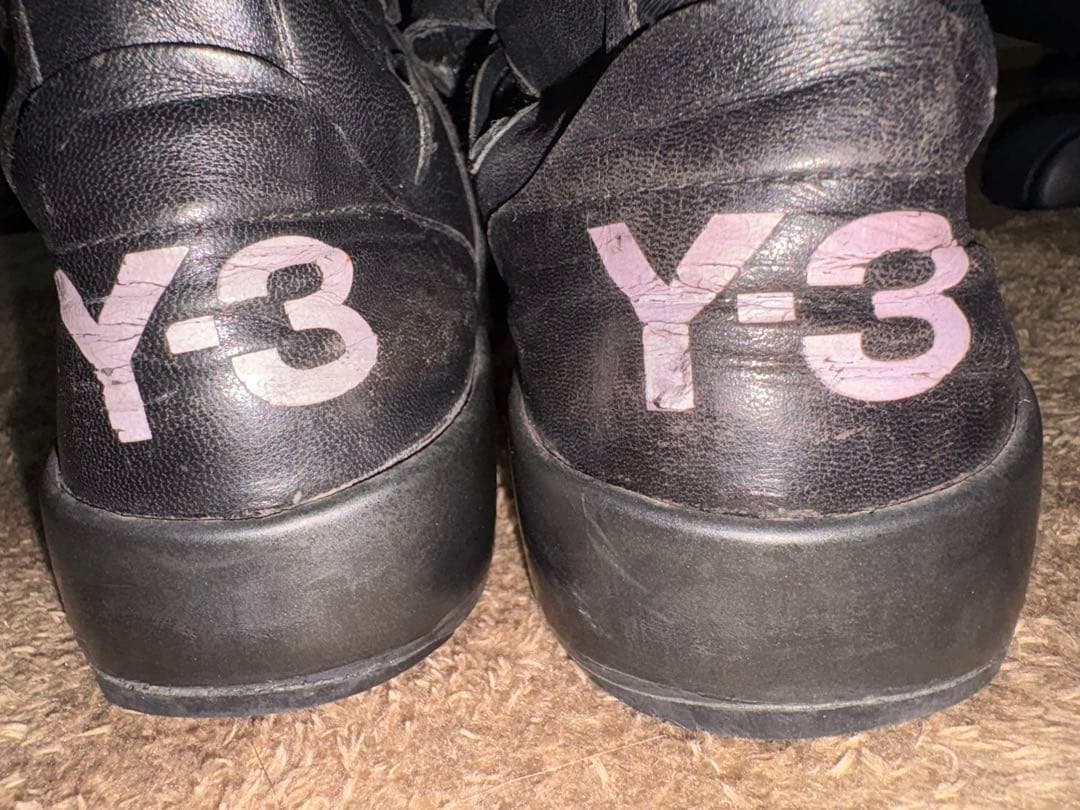 y3 Yohji Yamamoto レザー　ハイカットスニーカー