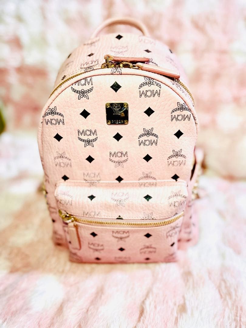 MCM リュック　ソフトピンク　スモールサイズ　正規品