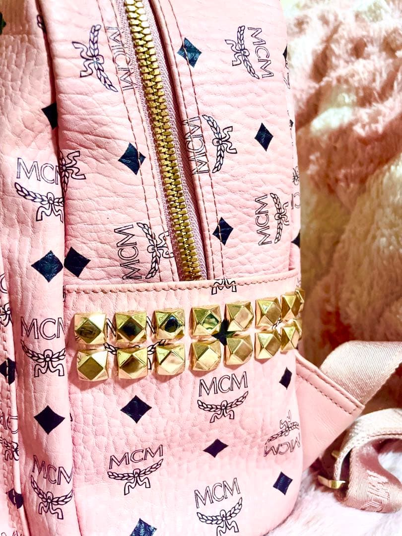 MCM リュック　ソフトピンク　スモールサイズ　正規品