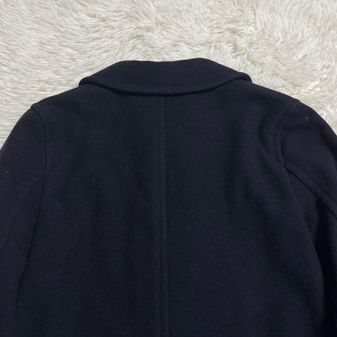 MHL. ロングダッフルコート ウール トグル M 丸襟 ブラック Mサイズ