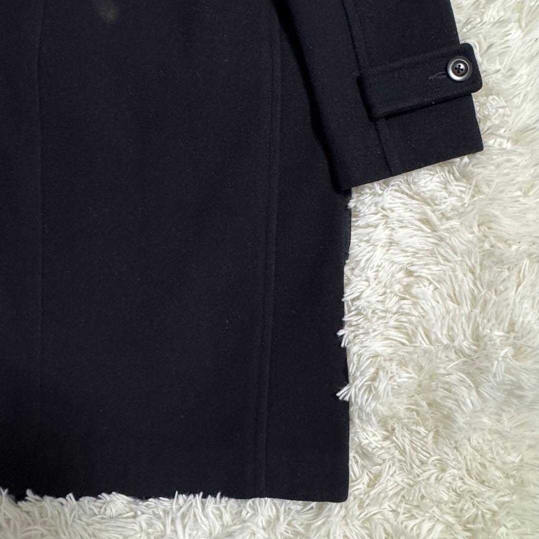 MHL. ロングダッフルコート ウール トグル M 丸襟 ブラック Mサイズ