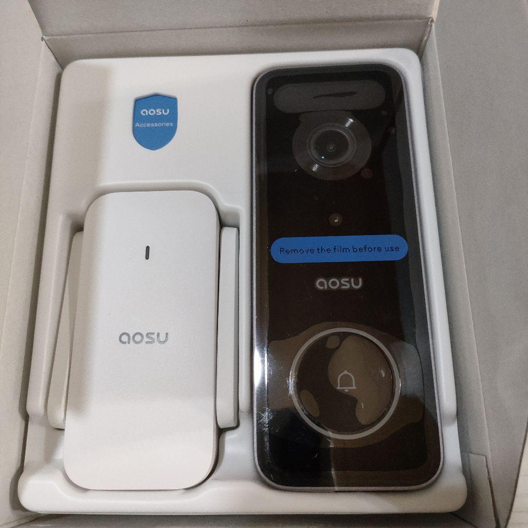 AOSU 5MP画質  ワイヤレスインターホンドアホン 玄関チャイム