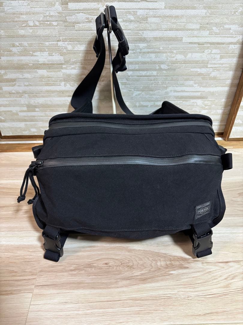 ポーター　クランカーズ　ボディバッグ　ウエストバッグ　ブラック　黒