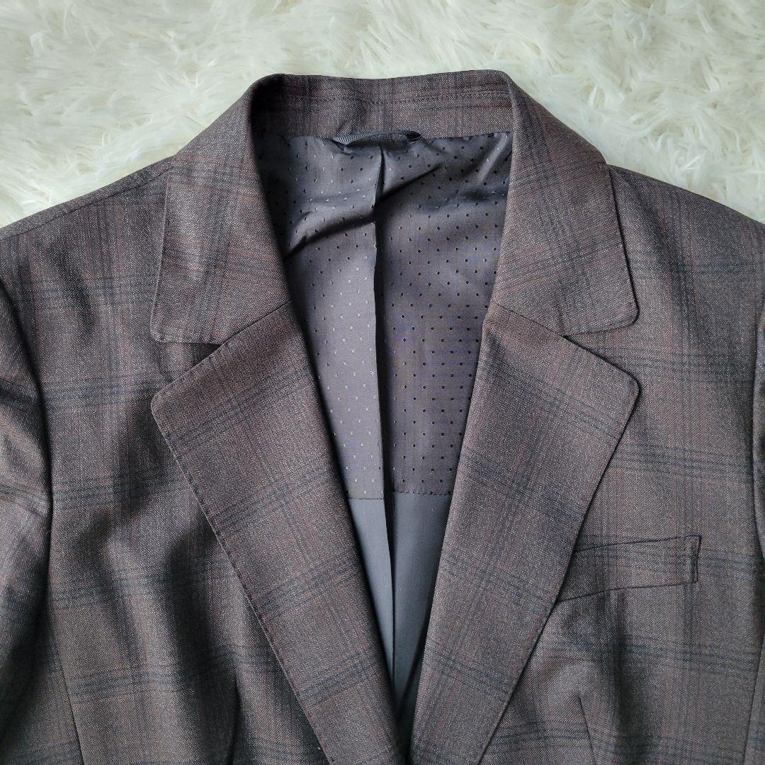 エヌラインプレシャス☆スーツ 3点セット ブラウン チェック 11号 近年モデル