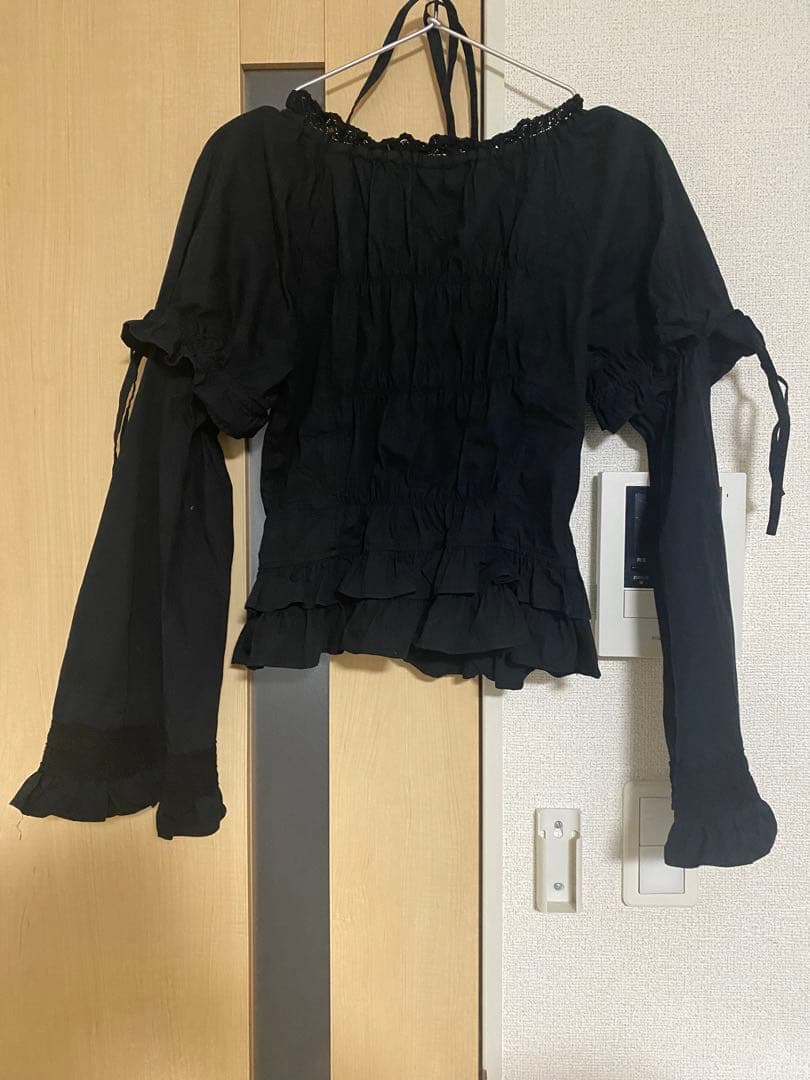 m*︎様 2002年 姫袖後ろシャーリングブラウス