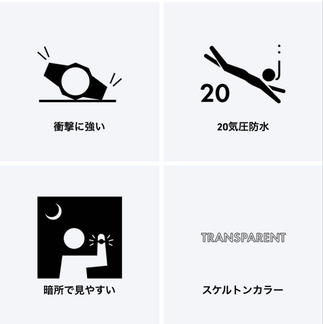 新品未使用　カシオ　G-SHOCK GA-700SK-1 クリア