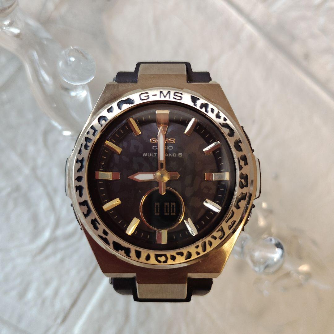 入手困難美品 MSG-W200WLP-5AJR レオパード柄 ヒョウ柄ソーラー