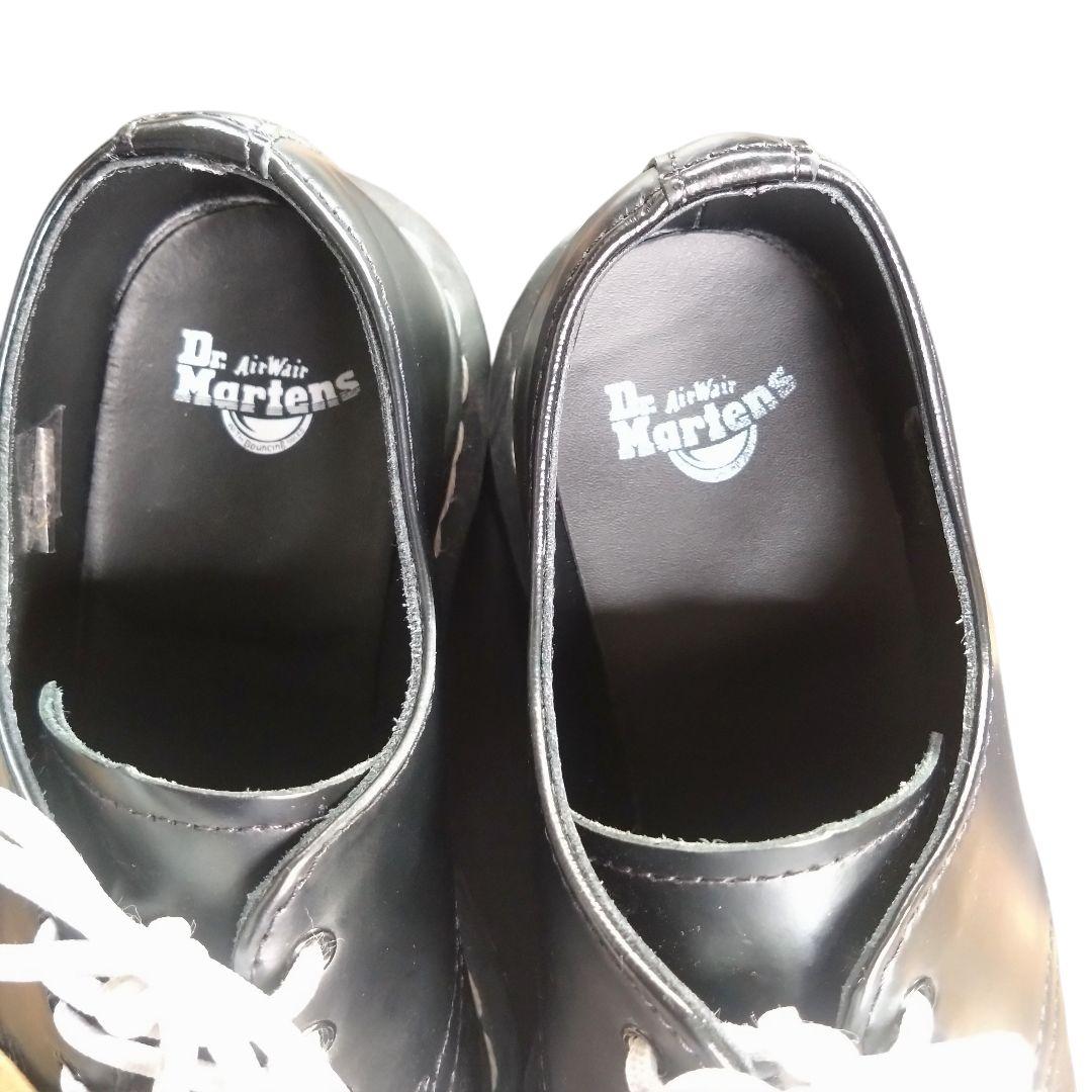 極美品 ドクターマーチン 3ホールシューズ 24757 UK5 ブラック
