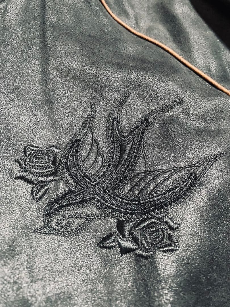 ２面用 beanch スカル 日本限定 スカジャン レーヨン ベロア