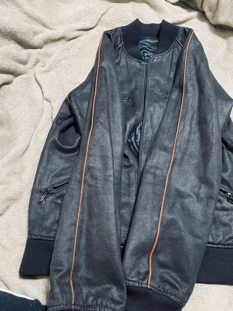 ２面用 beanch スカル 日本限定 スカジャン レーヨン ベロア