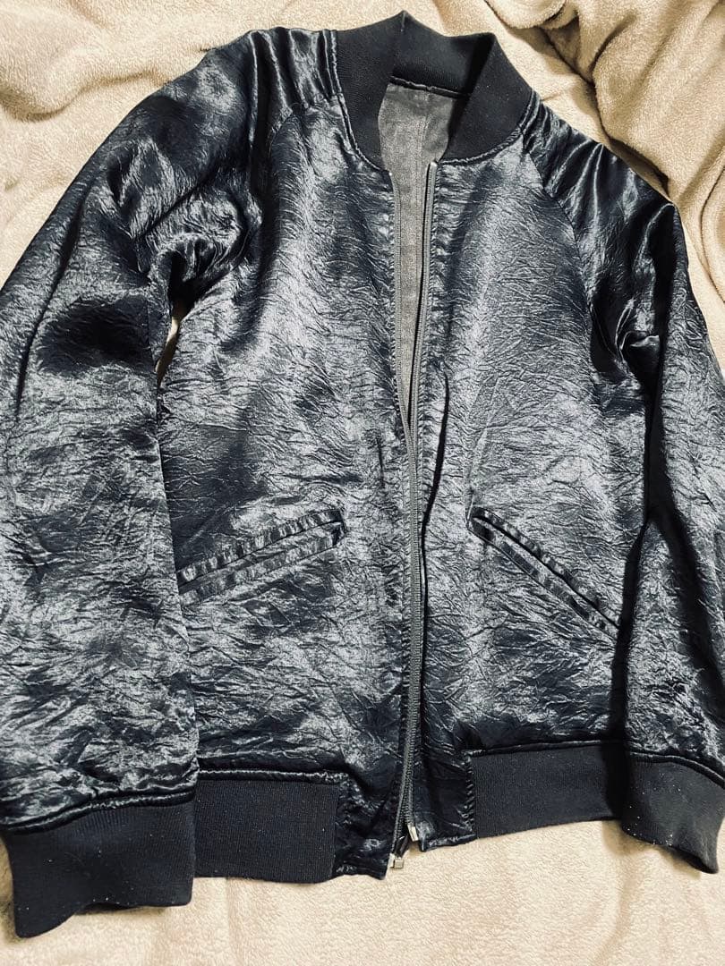 ２面用 beanch スカル 日本限定 スカジャン レーヨン ベロア