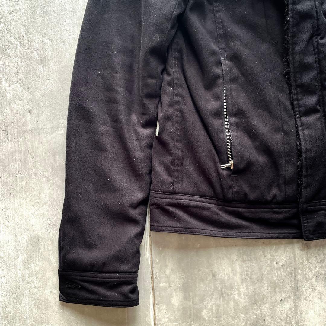 00s grunge boa fur jacket 短丈y2k お兄系　ギャル男