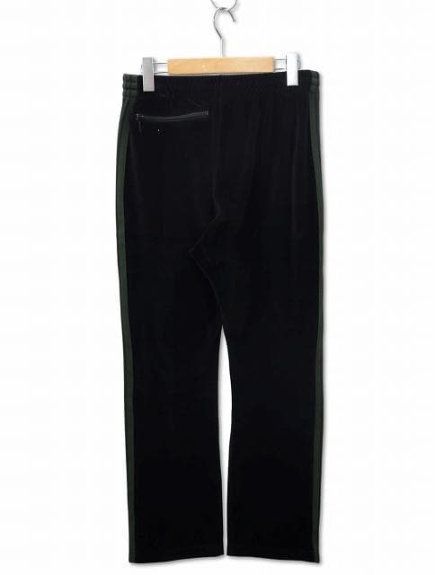 Needles PU280 コットンポリ ベロア ナロー トラックパンツ S