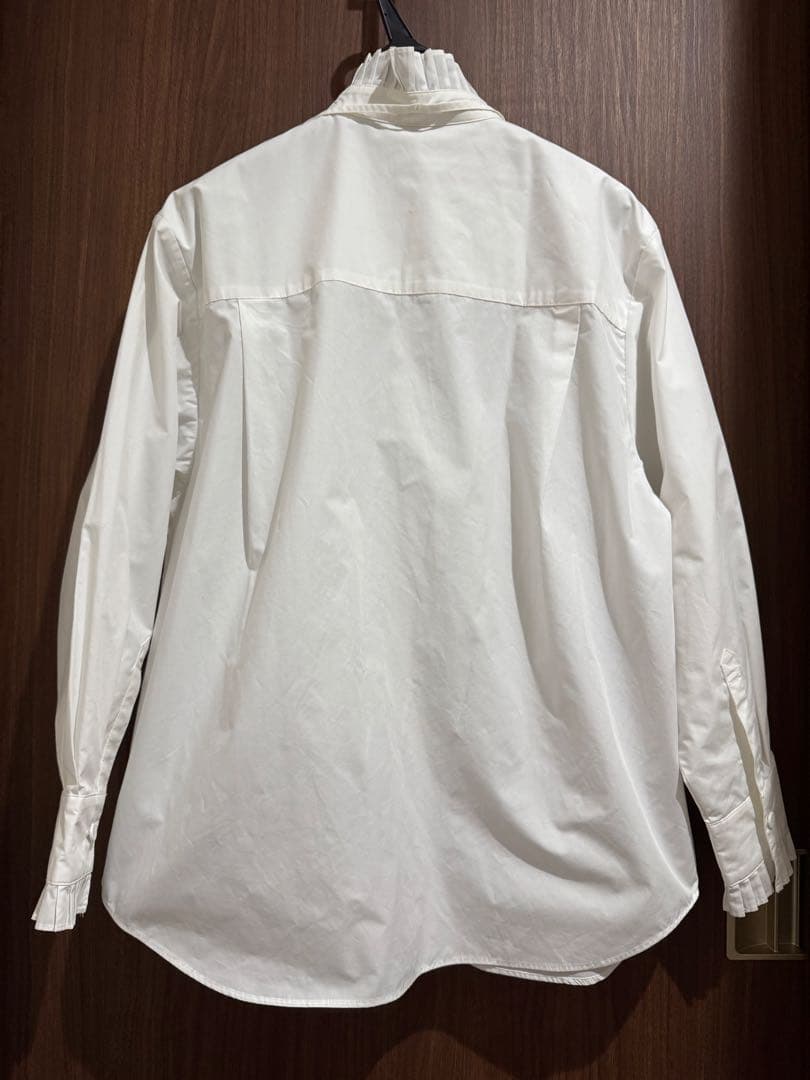 美品gypsohila シェルブラウス　ホワイト　フリーサイズ