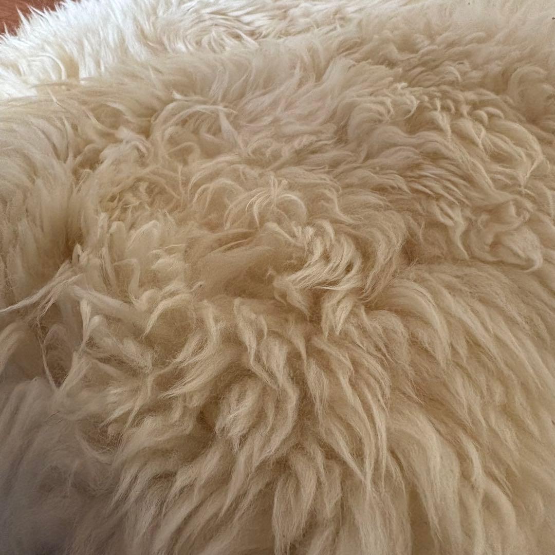 ムートン　羊毛　座布団　クッション　ファーラグ3枚セット