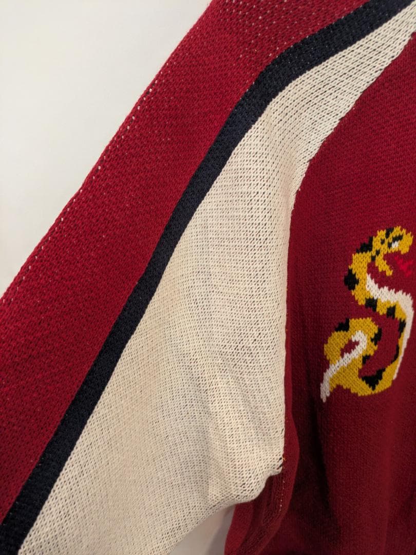 スカジャン風 ニットカーディガン●サイズXXL●（商品番号51204）