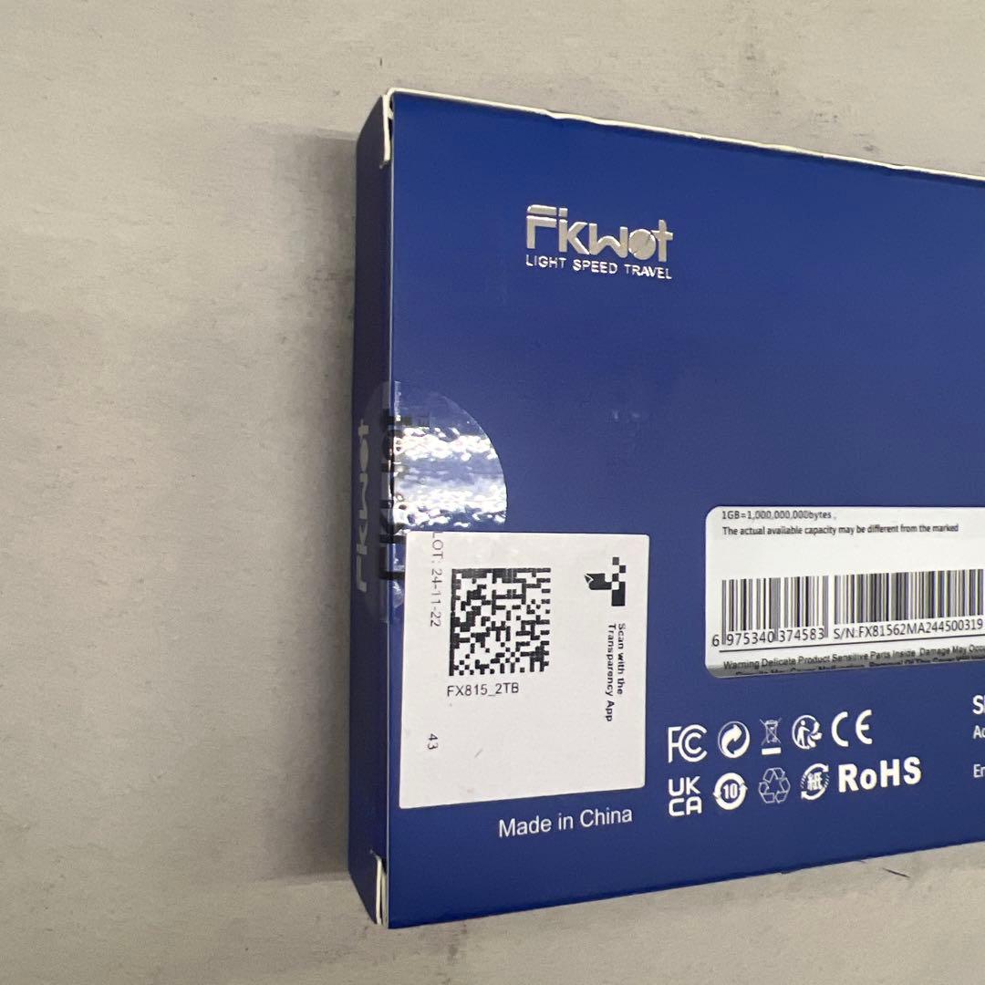 510601 新品未開封　Fikwot FX815 SSD 2TB 2.5インチ