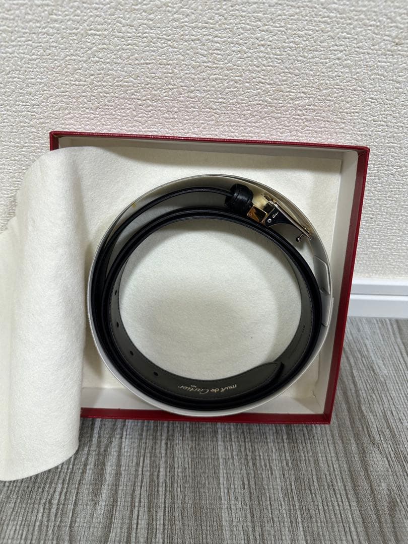 ブ*ジ様 正規品 must de Cartier ベルト レザー 全長126cm