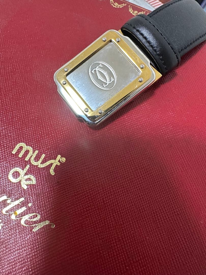 ブ*ジ様 正規品 must de Cartier ベルト レザー 全長126cm