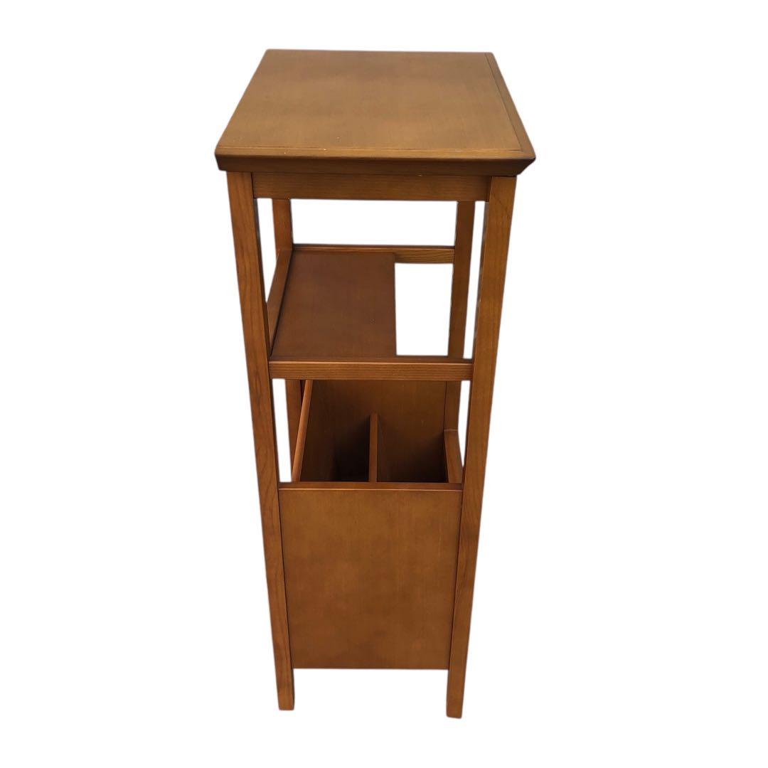 【美品！】Karimoku カリモク家具 電話台・花台 コンセント付き 猫脚