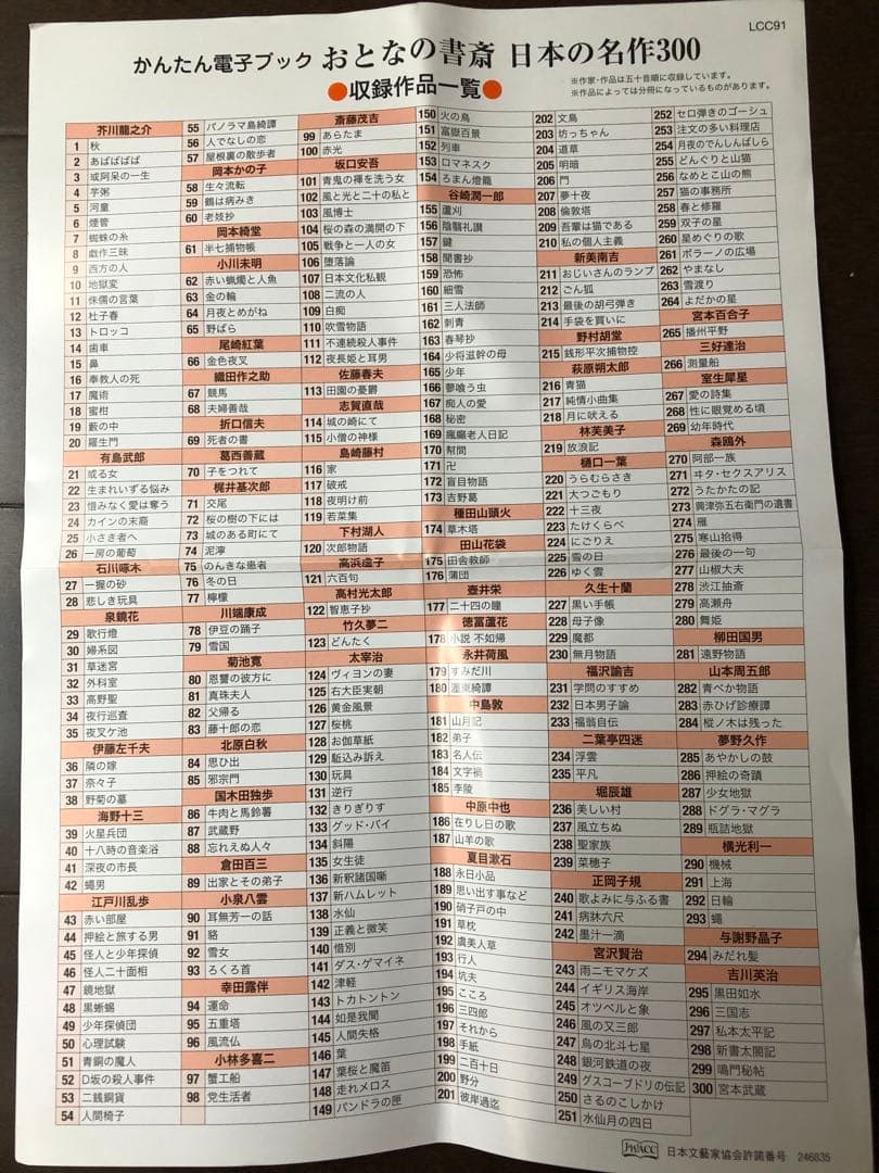 新品同様 ユーキャン かんたん 電子ブック 簡単 おとなの書斎 日本の名作300