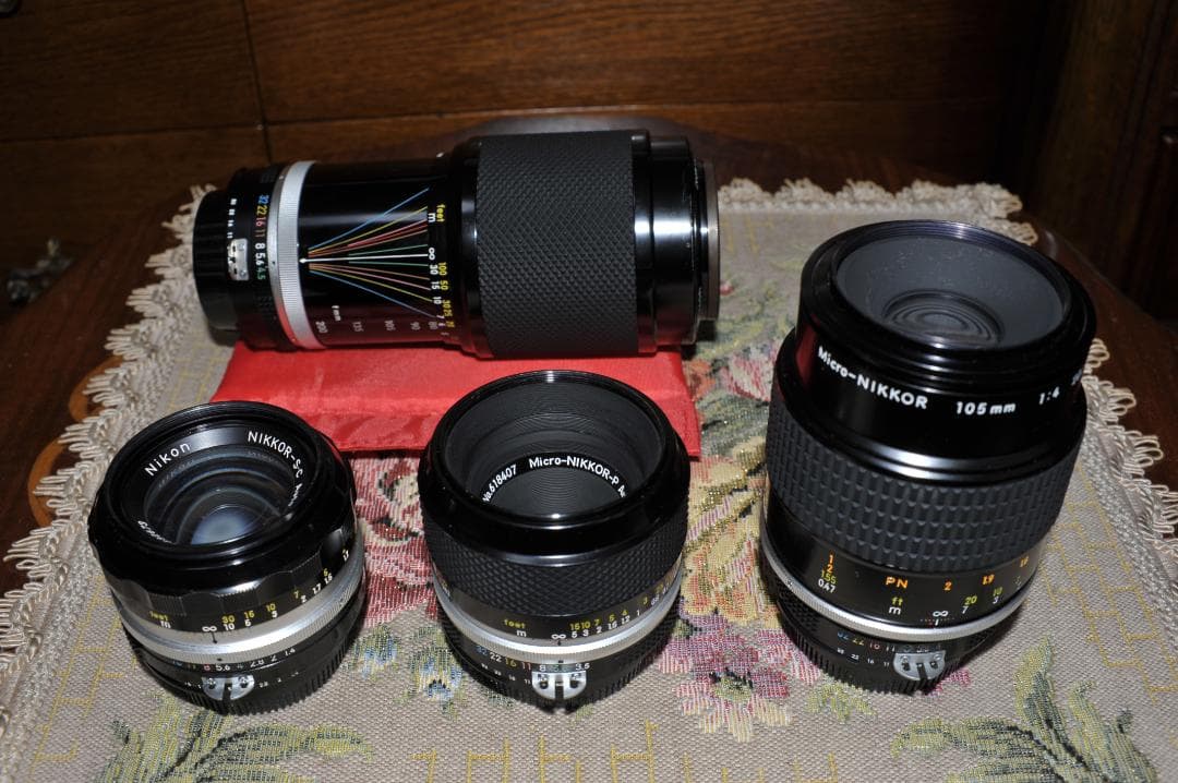 Nikon Fマウント（NIKKOR）MFレンズ4本（Ai対応）