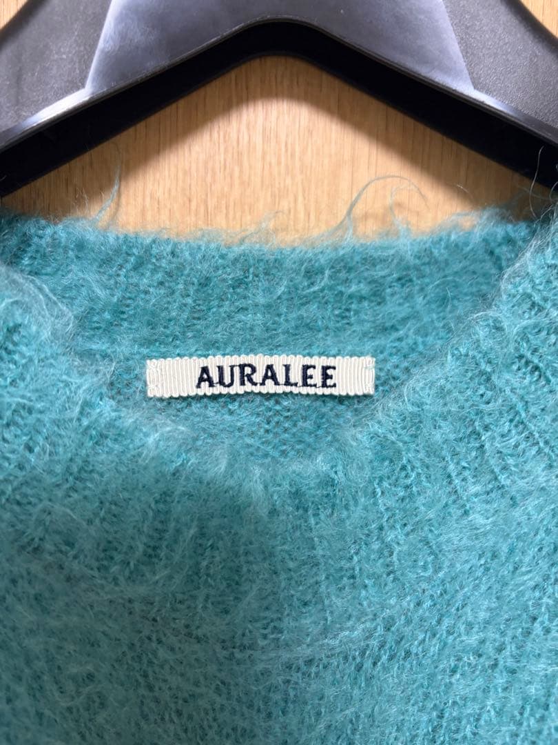 AURALEE 22AW モヘアニット　ブルー