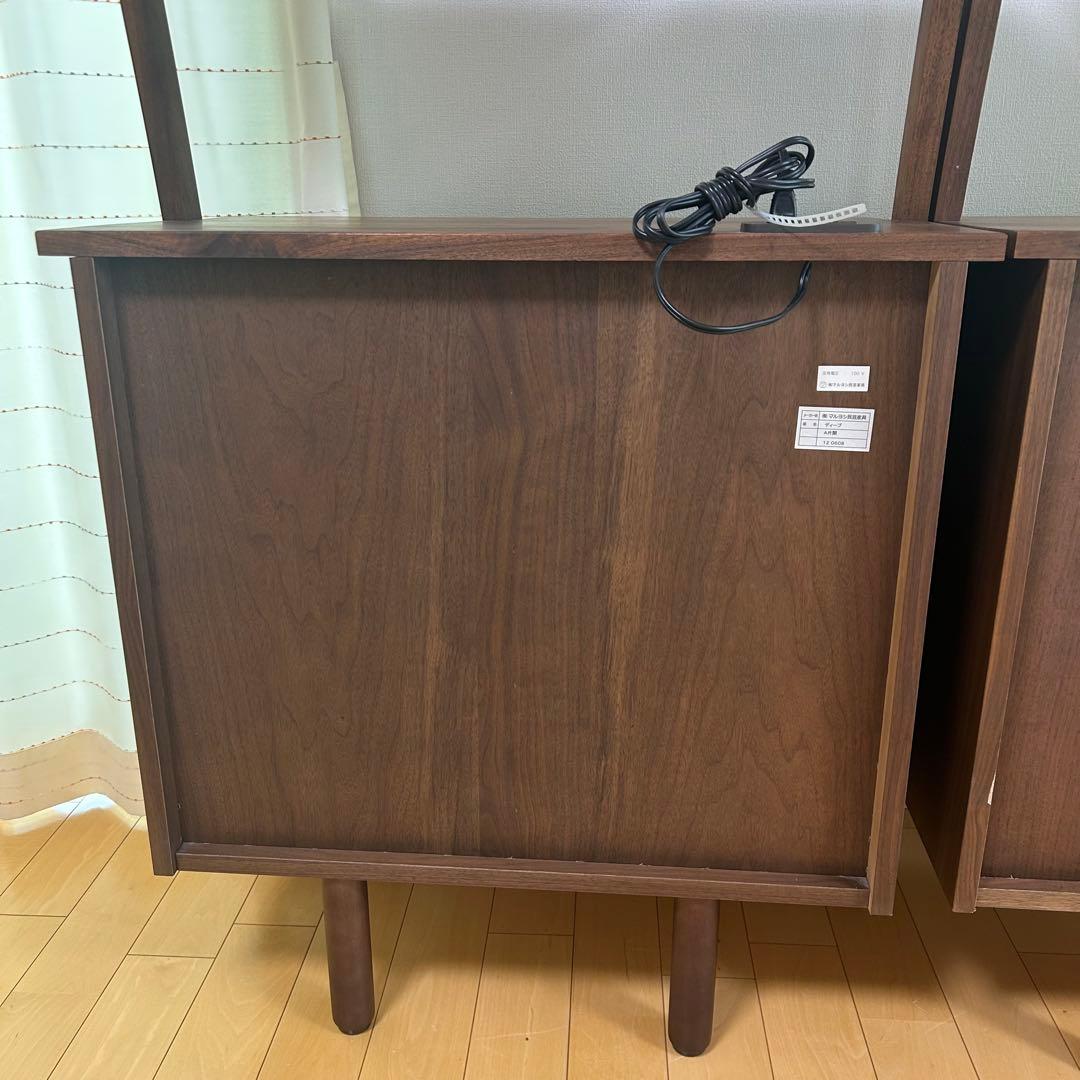 天然木 マルヨシ民芸家具 DEEP 片開きシェルフキャビネット 壁面収納①