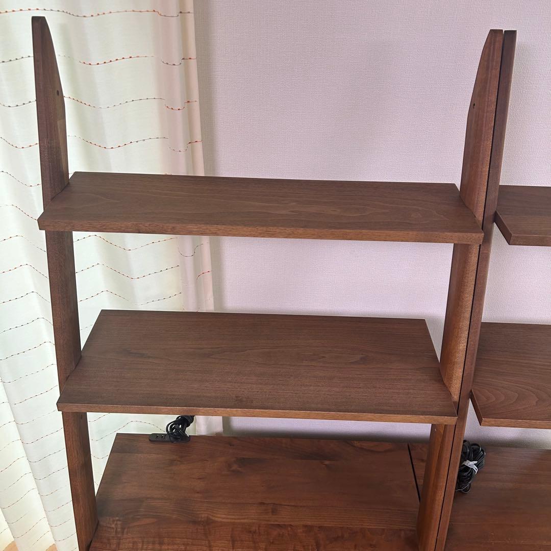 天然木 マルヨシ民芸家具 DEEP 片開きシェルフキャビネット 壁面収納①