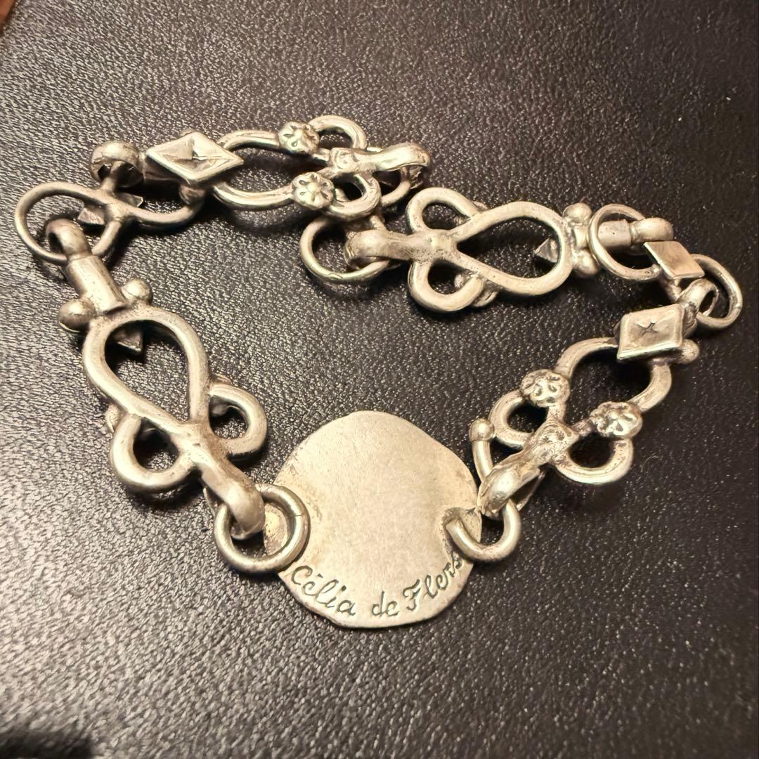 m*a様 ジョニー・デップ愛用ウォレットチェーン同パーツ使用シルバーブレスレット