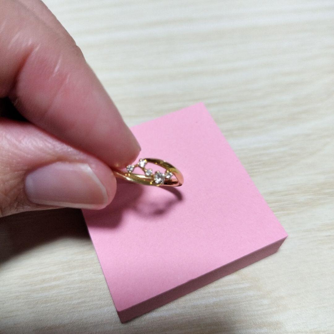 ジュエリーツツミ　K18 ダイヤモンドリング　10号