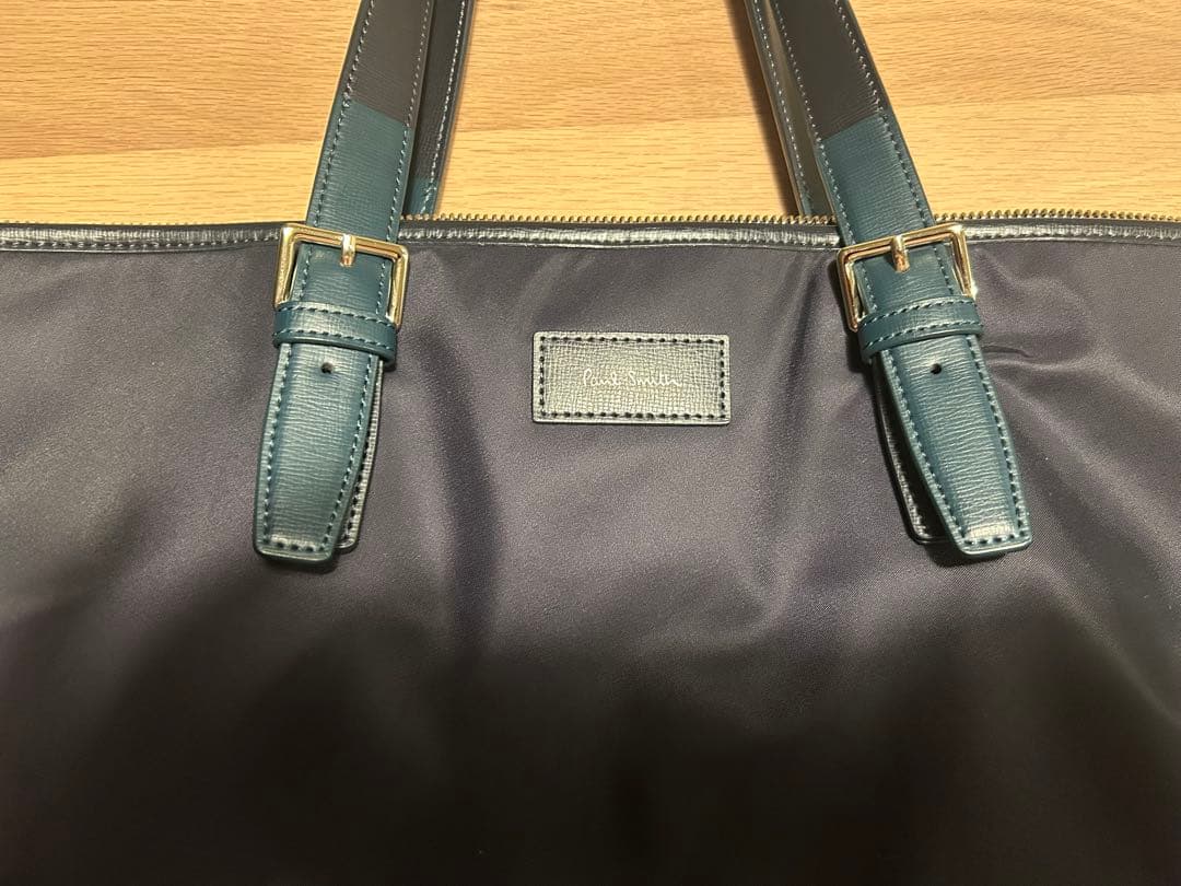 ポールスミス　ネイビー トートバッグ ナイロン製