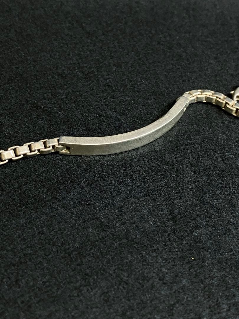 Tiffany ベネチアン ID シルバーブレスレット　シルバー925 巾着付き