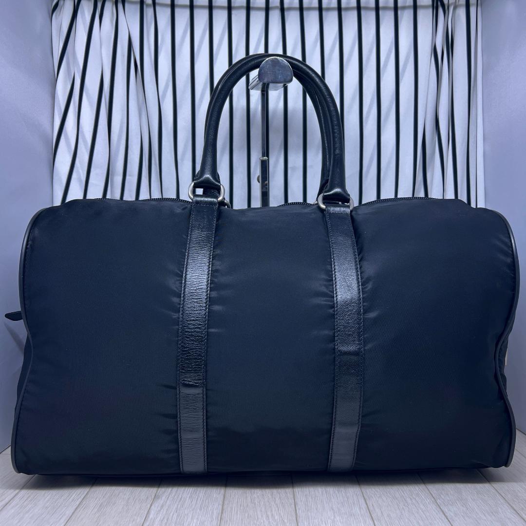 【美品】PRADA×プラダ パドロックボストンバッグ