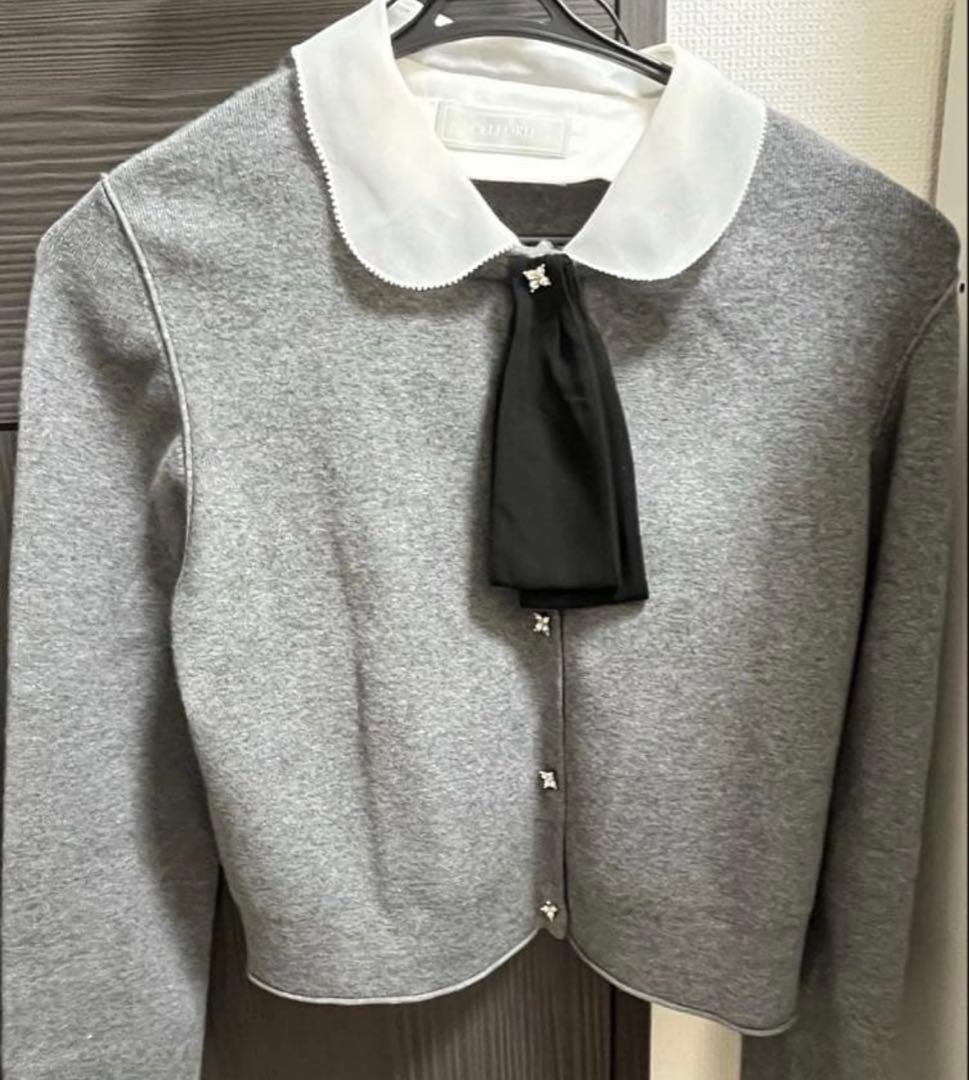 セルフォード デタッチャブル総針カーディガン