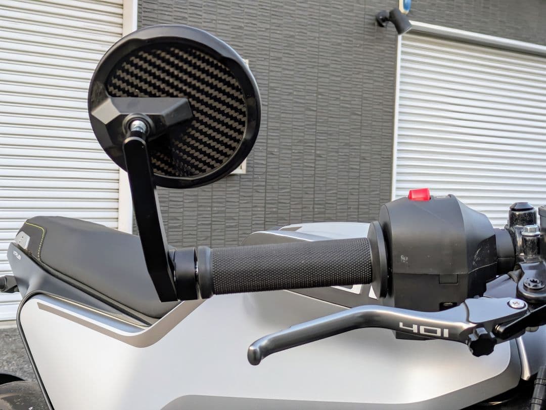 汎用カーボン バーエンドミラー