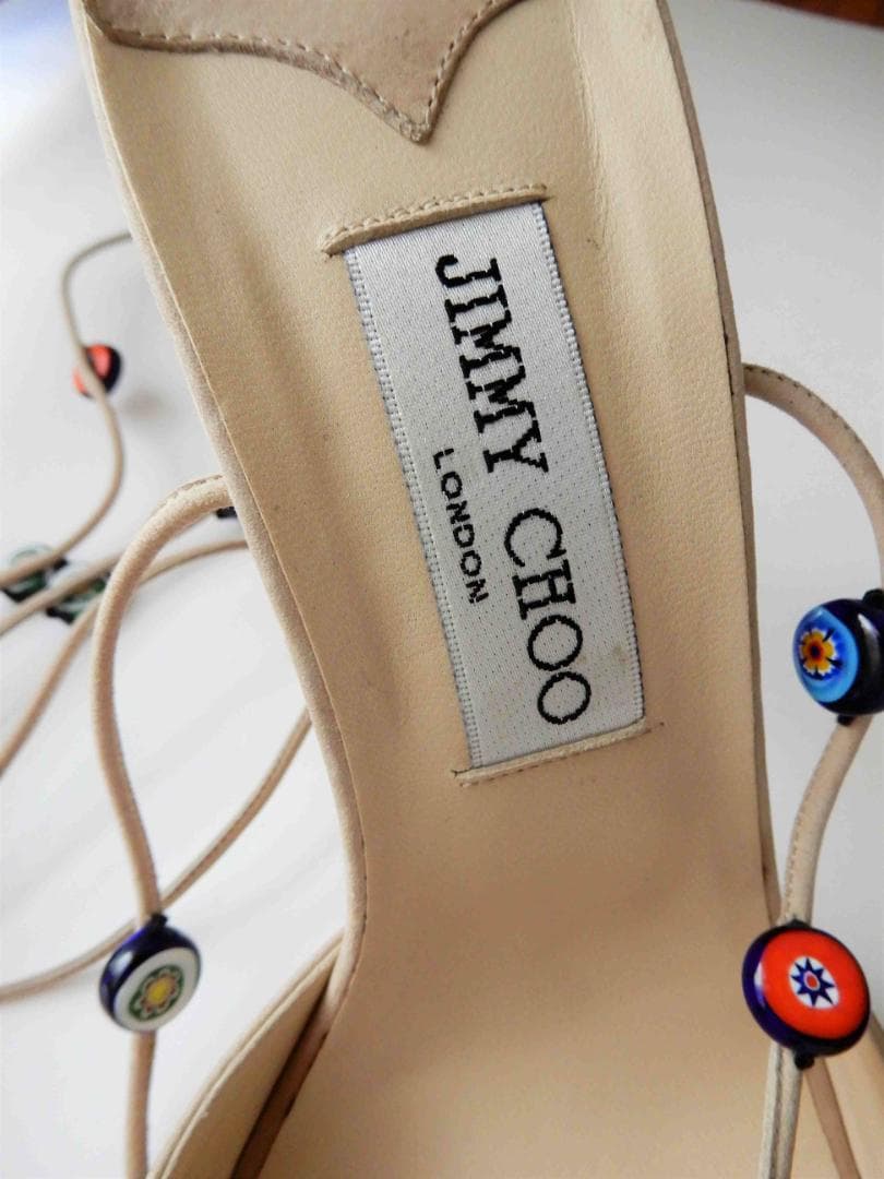 【最終お値下げ】JIMMY CHOO　ジミーチュウ　サンダル　ベージュ