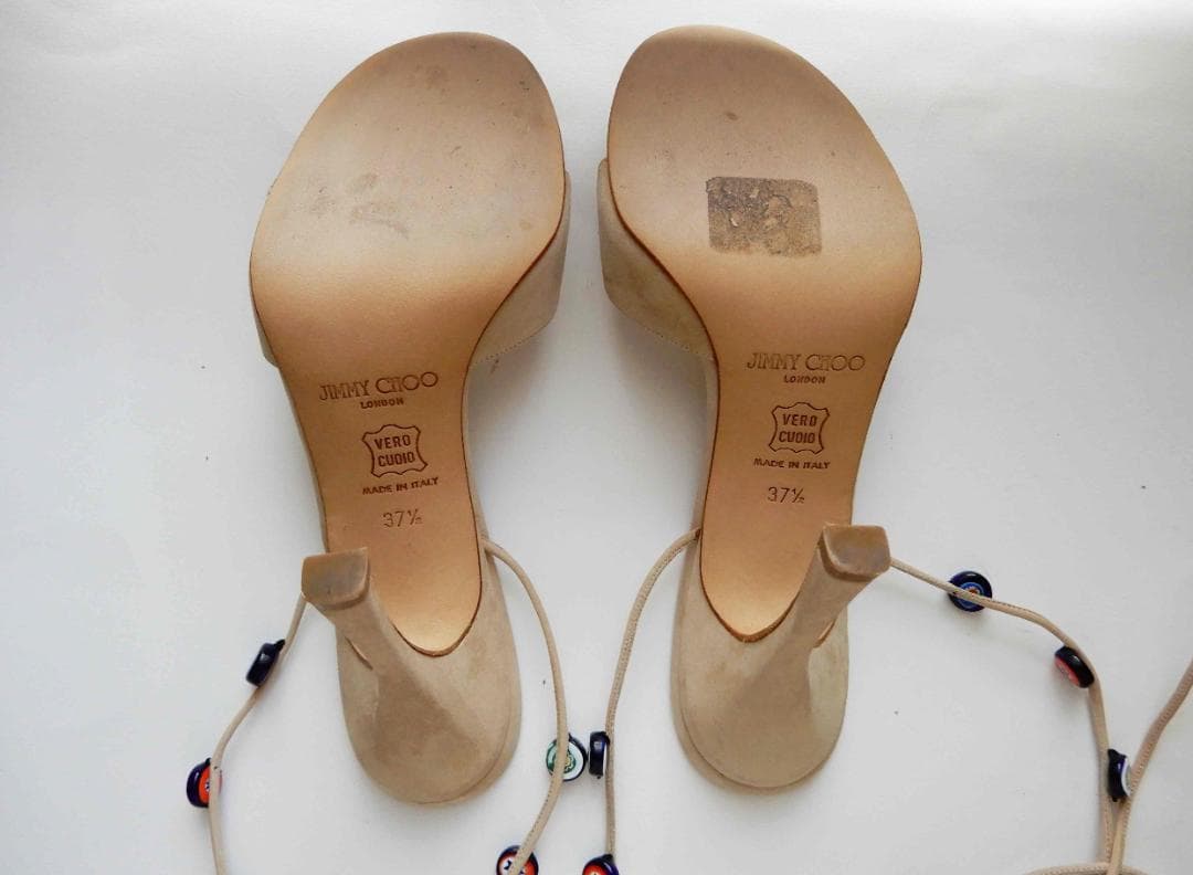 【最終お値下げ】JIMMY CHOO　ジミーチュウ　サンダル　ベージュ