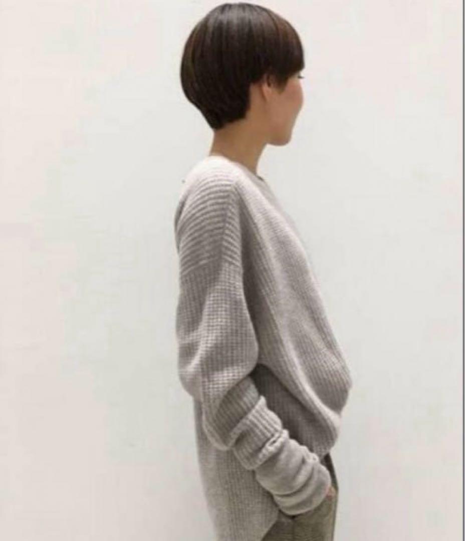 L'Appartement アパルトモン カシミヤ混 サーマルニット ベージュ