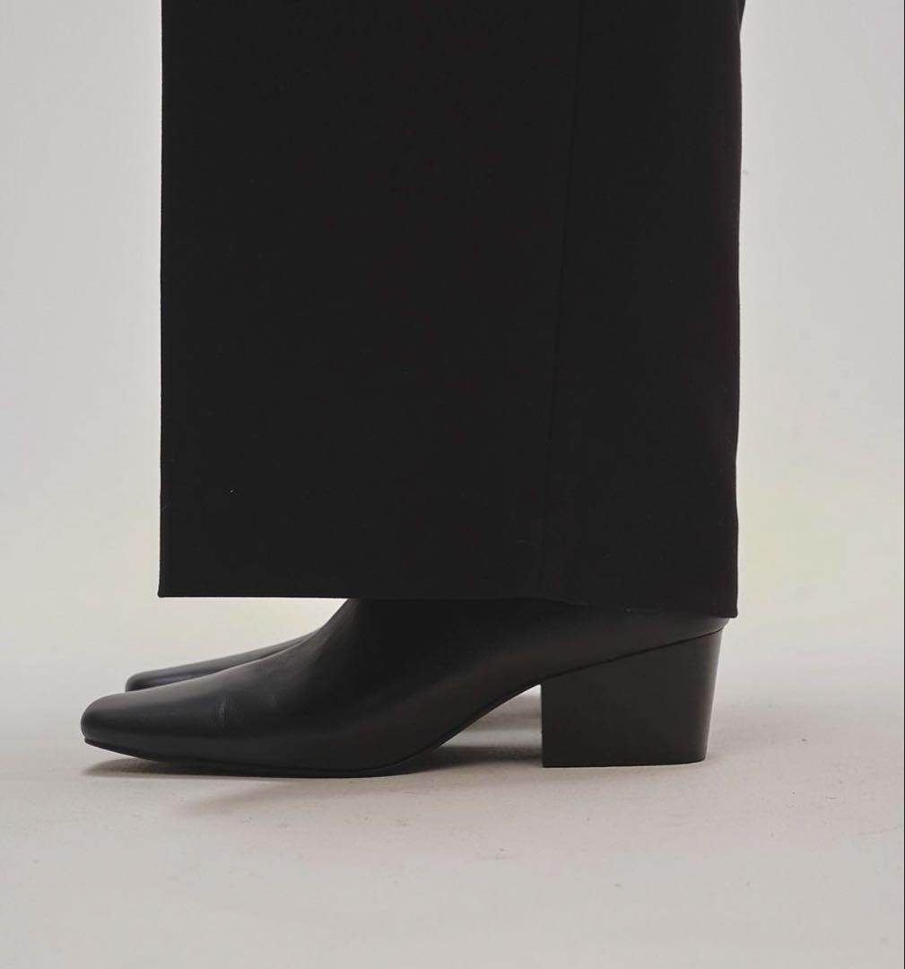 TODAYFUL squaretoe leather sabot 37 サボ