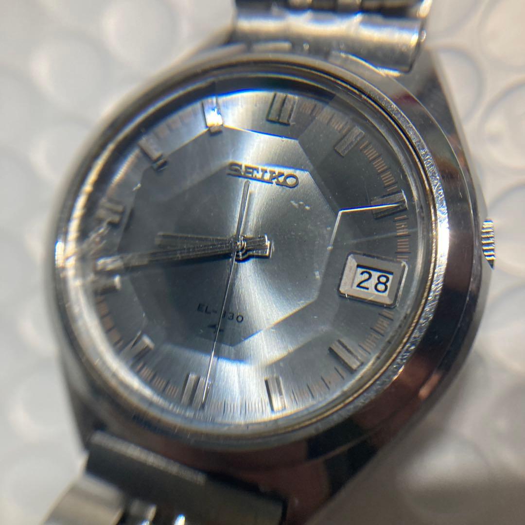 セイコー　EL 330 電磁テンプ式　カットガラス