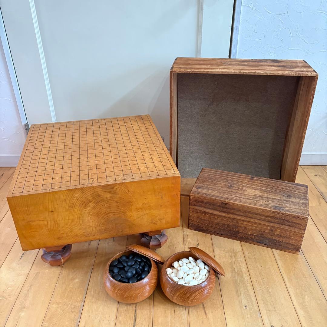 ☆囲碁☆ 高級　36号　本蛤石 那智石　碁笥 へそ付き　5.9寸　桐箱