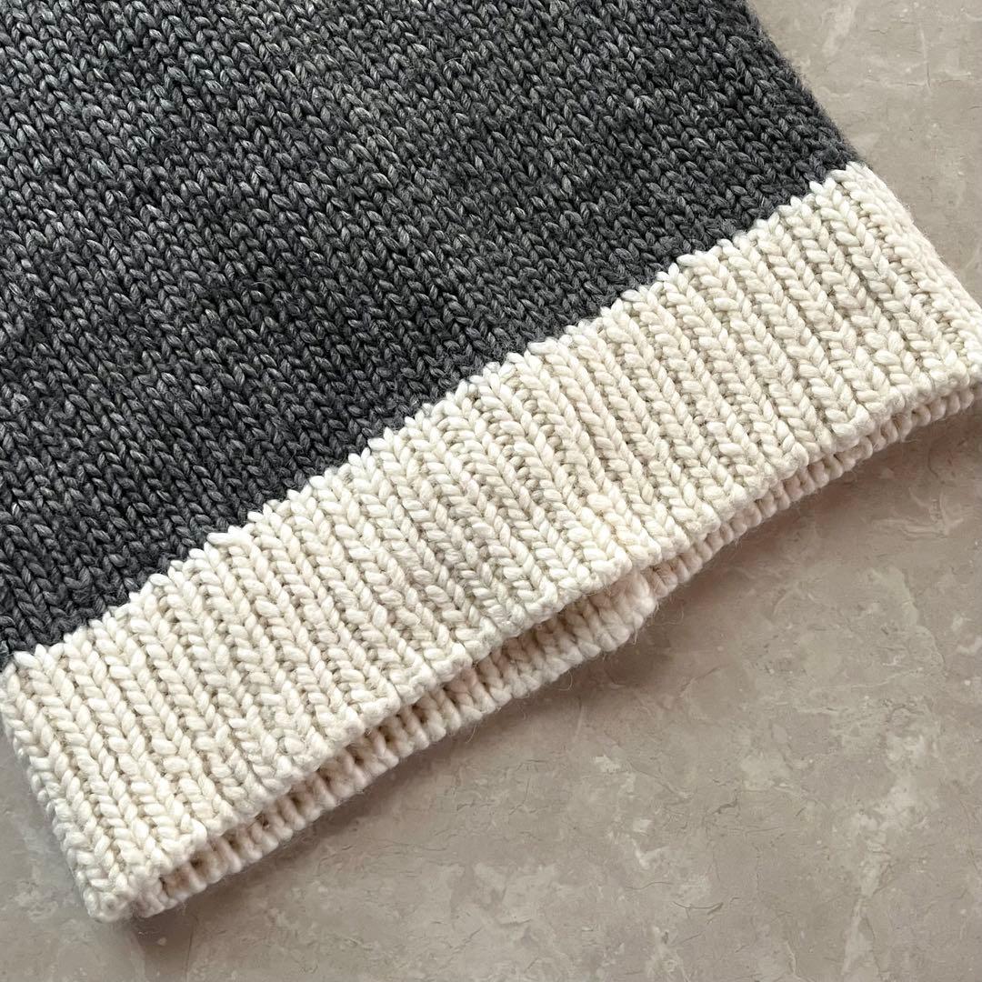 レア美品☆ミナ ペルホネン／ヴィンテージ ニットカーディガン アルパカ混 ウール